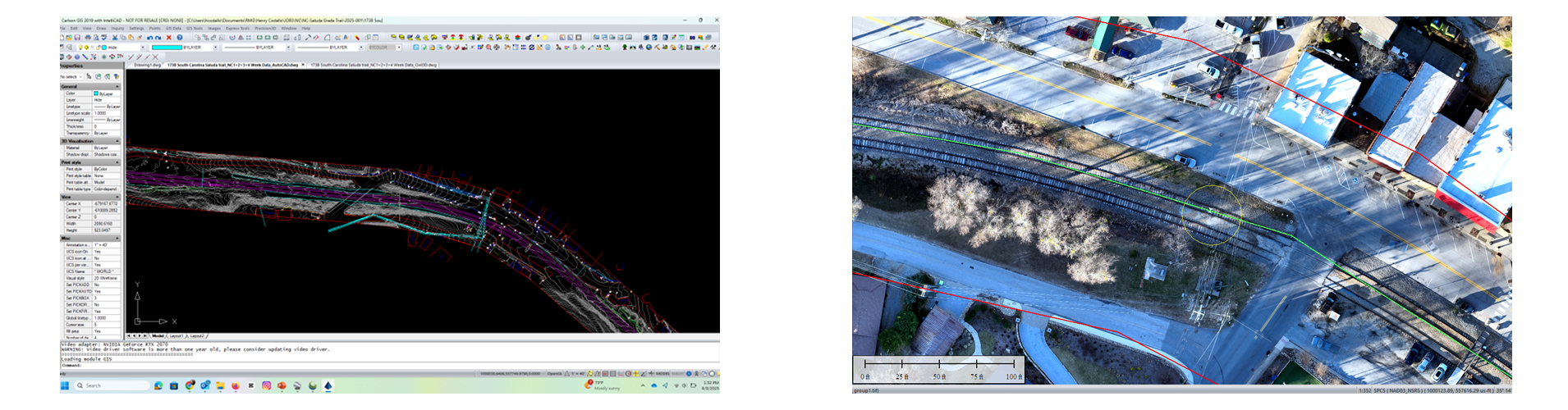 Saluda Grade Trail Project deliverables.